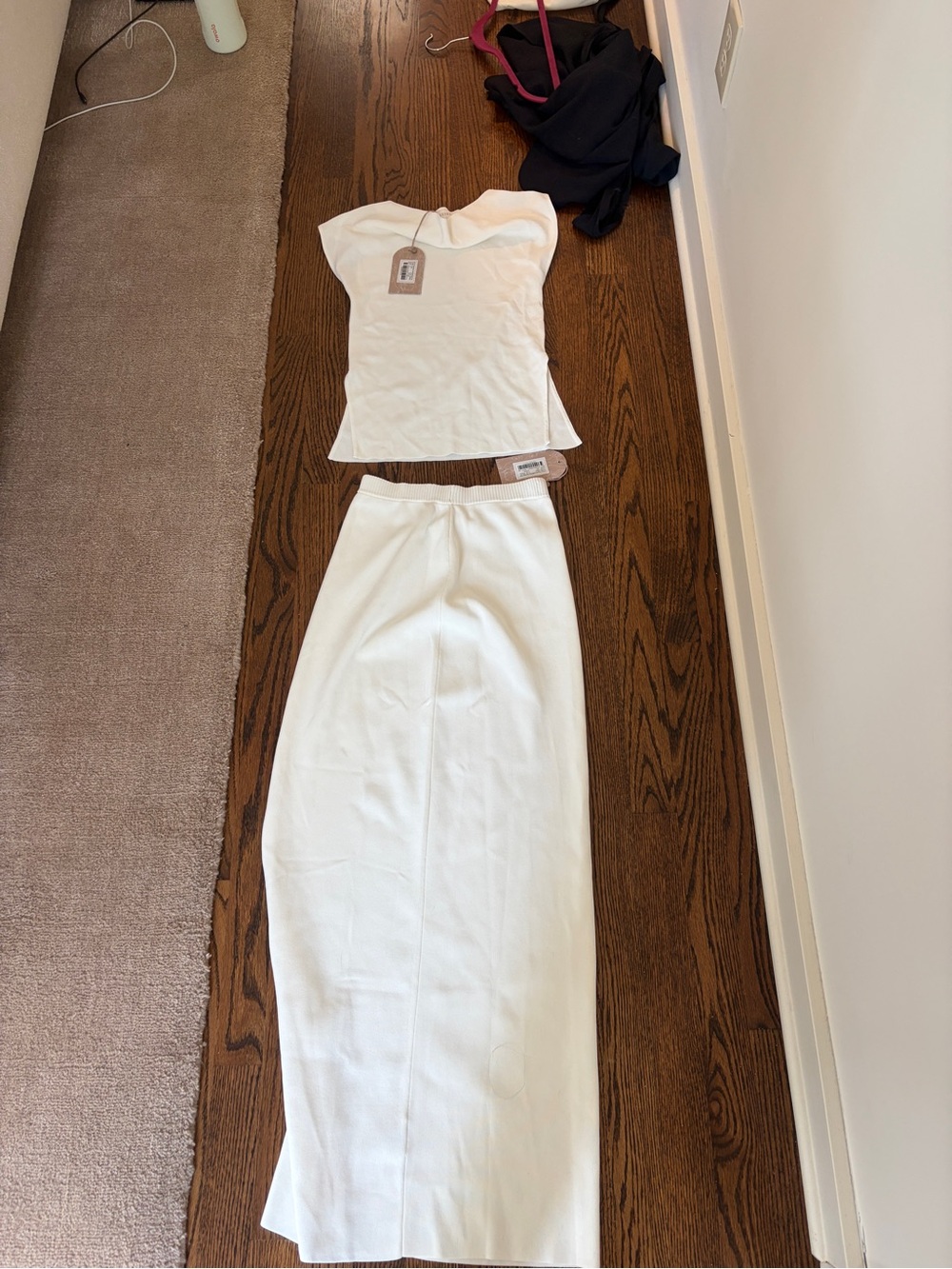 Meshki Cream Two-Piece Maxi Set
